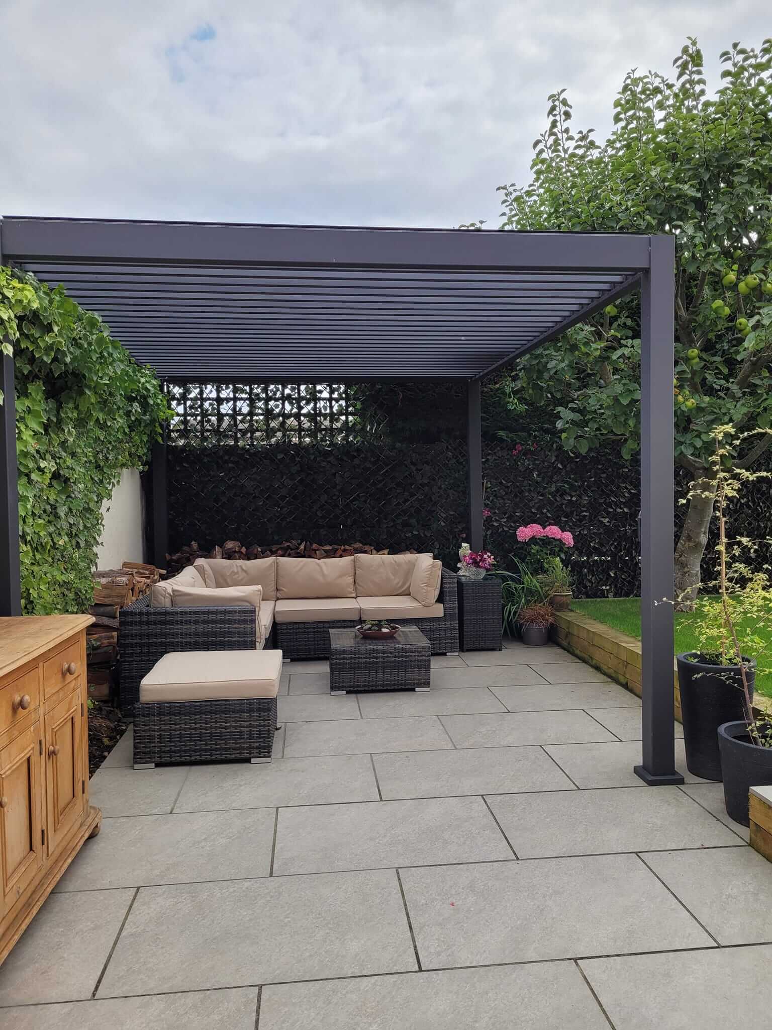 Nova Titan Pergola 4M X 3M Installation In Altrincham Manchester UK nova-titan-pergola-4m-x-3m-installation-in-altrincham-manchester-uk