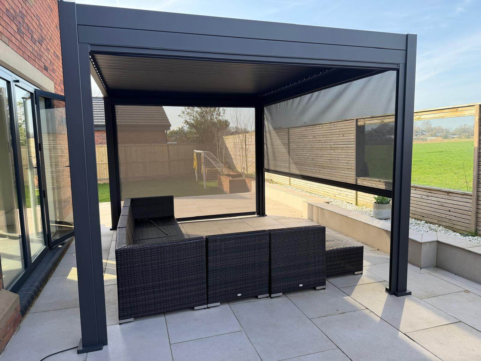 Nova Titan Pergola Installation in Camberley, Surrey. – Midland Garden ...