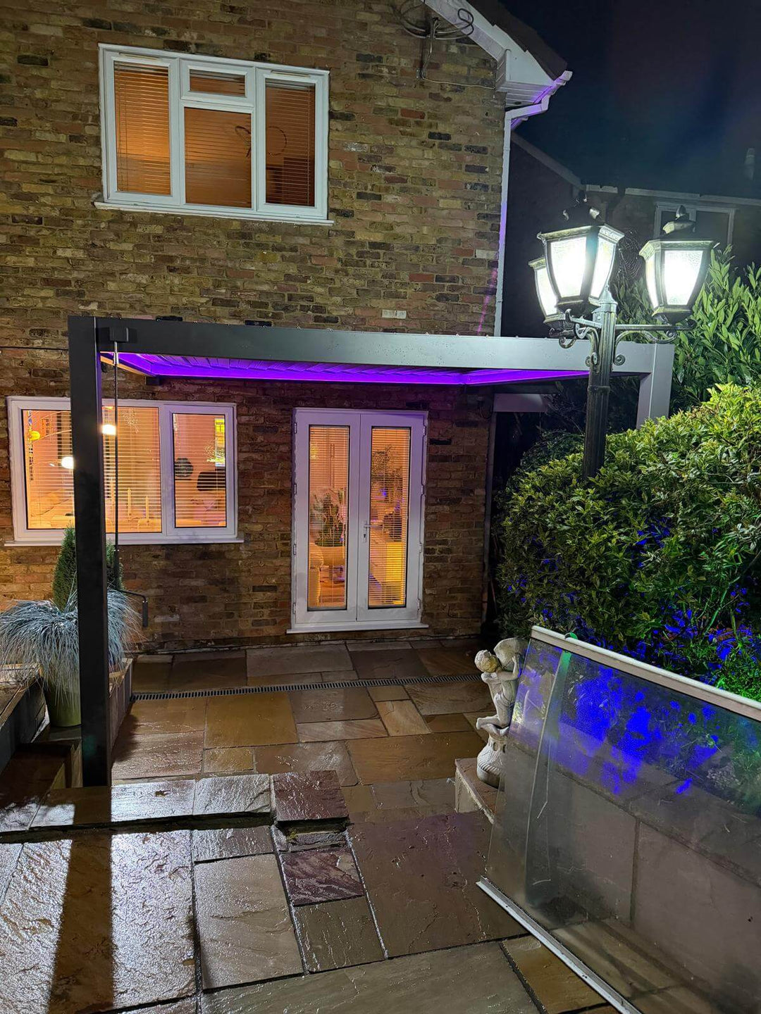 Nova Titan 3m x 3m Wall Mounted Pergola Installation in Stoke-on-Trent, Staffordshire