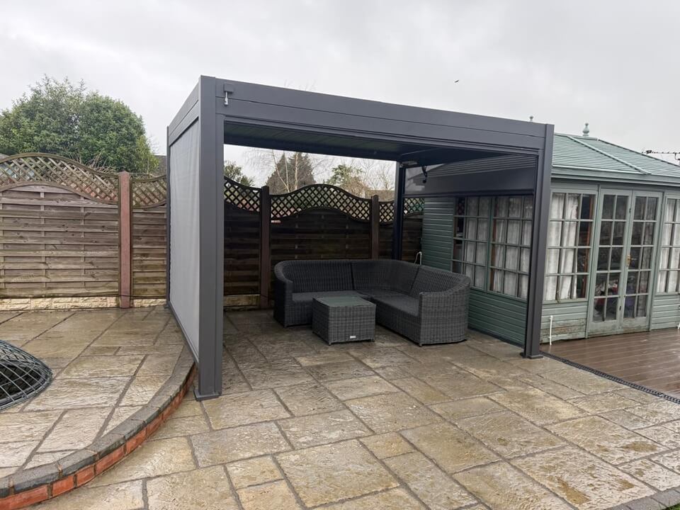 Nova Titan Pergola Installation in Stoke-on-Trent, Staffordshire