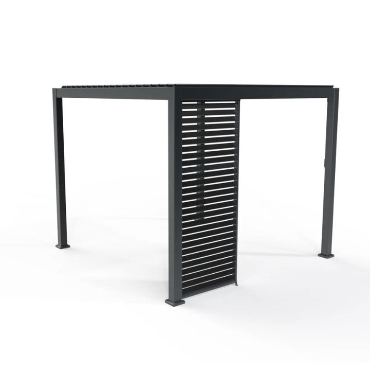 1.2M NOVA TITAN Aluminium Pergola FIXED WALL - GREY