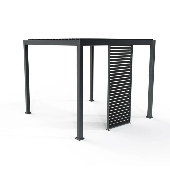 1.2M NOVA TITAN Aluminium Pergola FIXED WALL - GREY