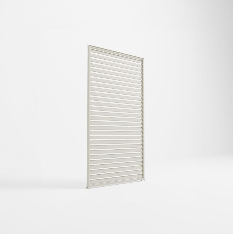 1.2M NOVA TITAN Aluminium Pergola FIXED WALL - PEBBLE