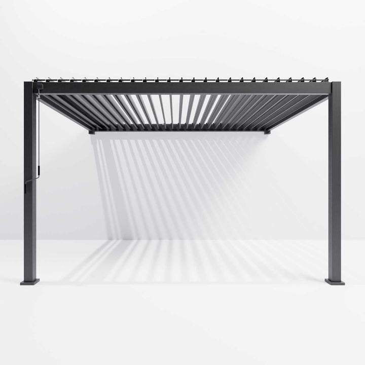 3M x 3M NOVA TITAN WALL MOUNTED Pergola GREY New 2025 Model