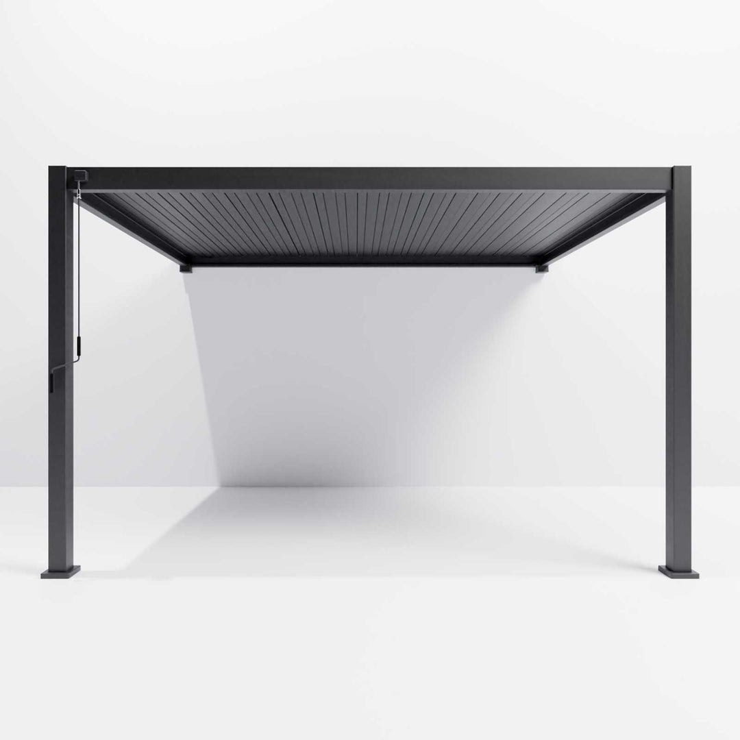 3M x 3M NOVA TITAN WALL MOUNTED Pergola GREY New 2025 Model