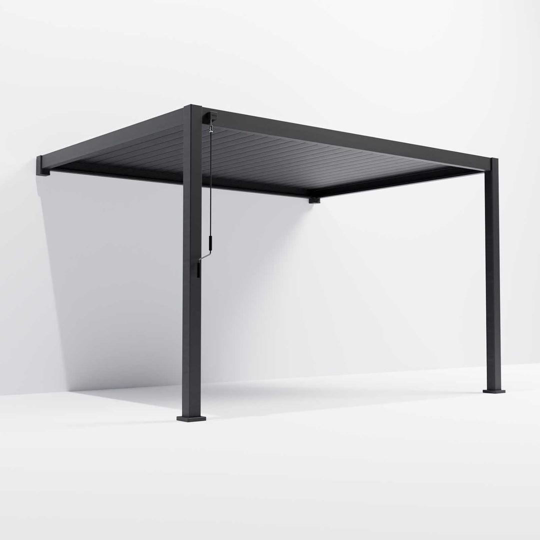 3M x 3M NOVA TITAN WALL MOUNTED Pergola GREY New 2025 Model