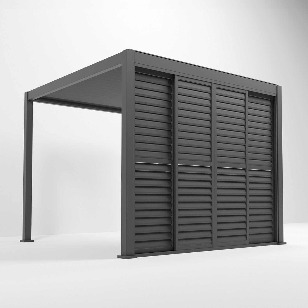 Nova - Titan Louver Sliding Doors - 3m - Grey