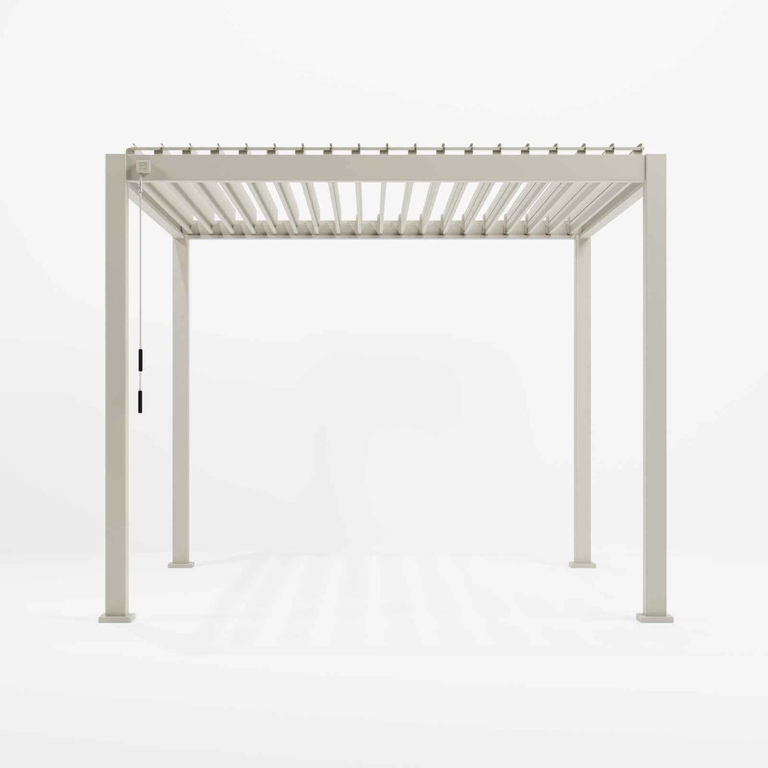3M x 3M Square NOVA TITAN Pergola PEBBLE New 2025 Model