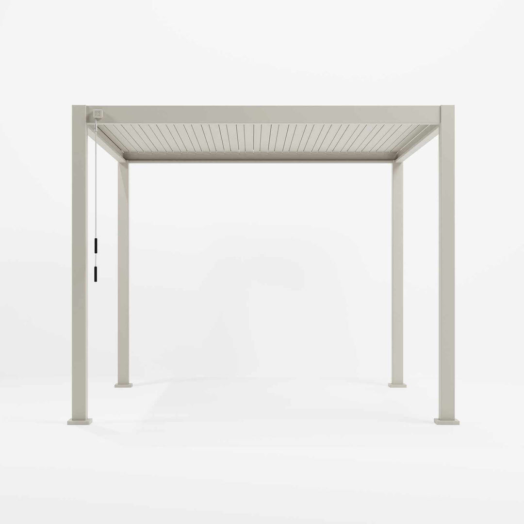 3M x 3M Square NOVA TITAN Pergola PEBBLE New 2025 Model