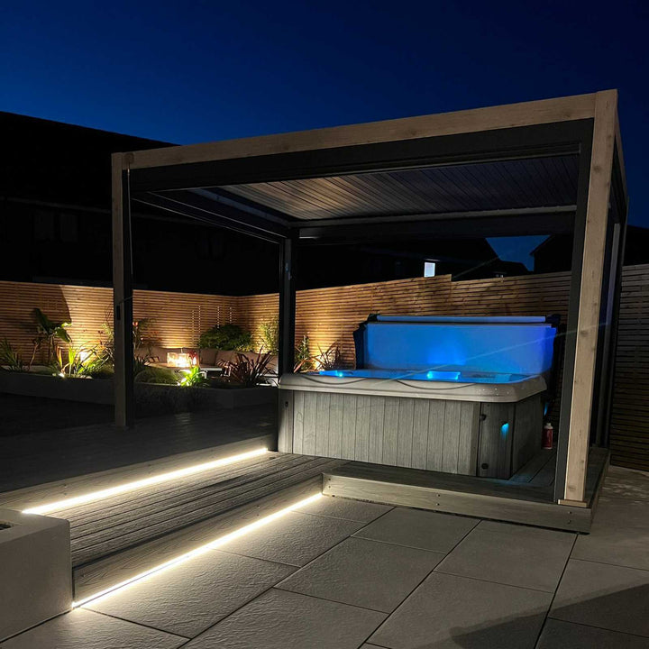 4M x 3.6M Rectangular NOVA TITAN Pergola WOOD LOOK New 2026 Model