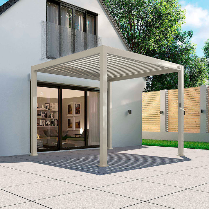 3.6M x 3M Rectangular NOVA TITAN Pergola PEBBLE New 2025 Model