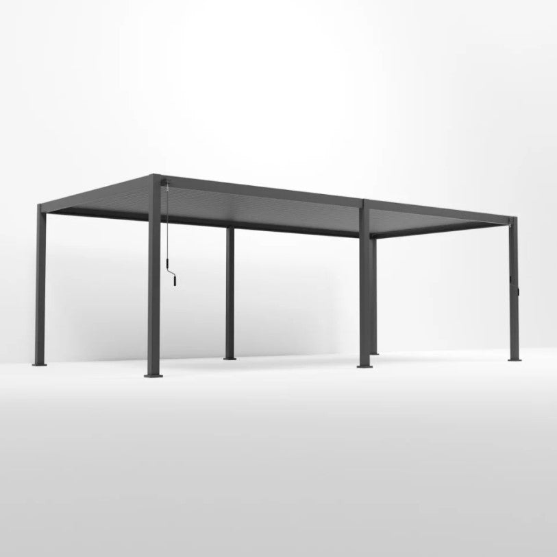 NOVA TITAN 8m x 3.6m Rectangular Pergola – Grey (2026 Model)